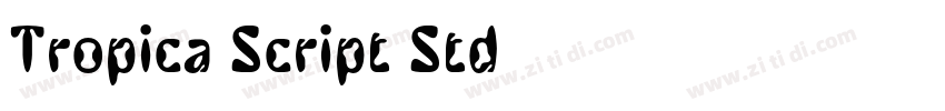 Tropica Script Std字体转换 Tropica Script Std字体转换